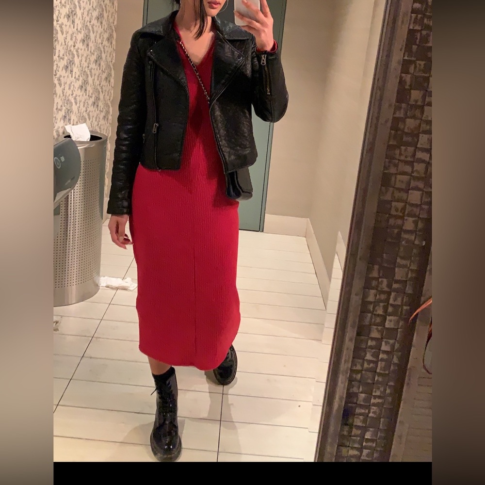 Zara knit midi dress
